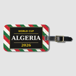 Algerije Voetbalfan 2026 met Stunning Patronen Bagagelabel