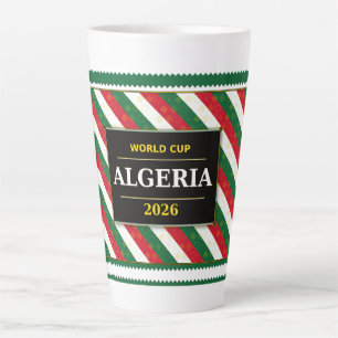 Algerije Voetbalfan 2026 met Stunning Patronen Latte Mok