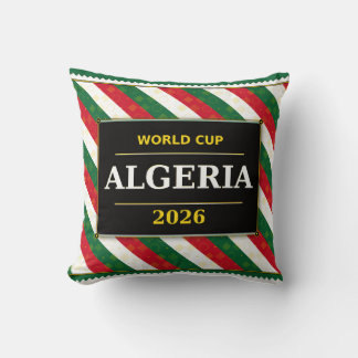 Algerije Voetbalfan 2026 met Verbazingwekkende Pat Kussen