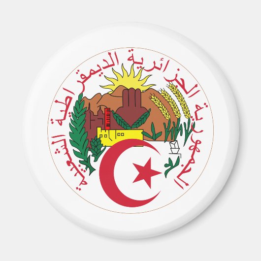 Algerije Wapen van DZ Magneet (Voorkant)