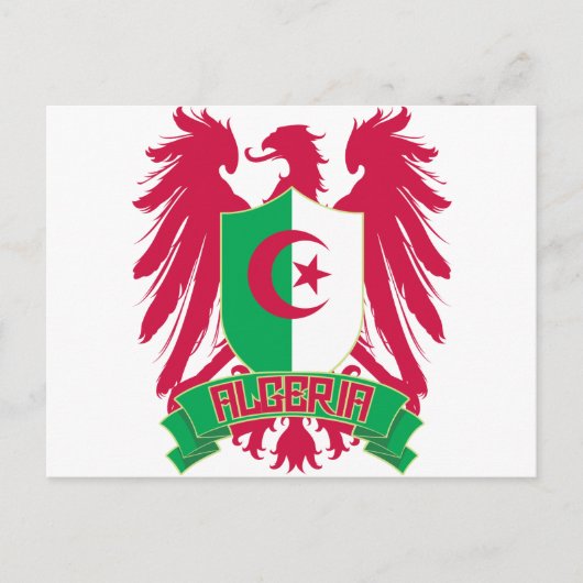 Algerije Winged Briefkaart (Voorkant)
