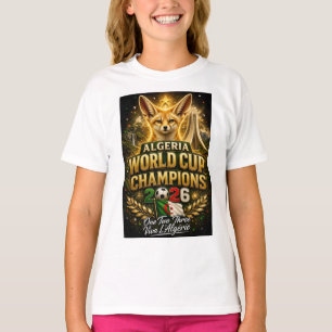 Algerije WK 2026 Kampioenen Voetbal T-Shirt