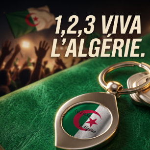 ALGERIJESE VLAG SLEUTELHANGER