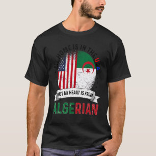 Algerijns - Amerikaans patriothart komt uit Algeri T-shirt
