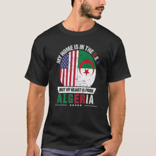 Algerijns - Amerikaans patriothart komt uit Algeri T-shirt