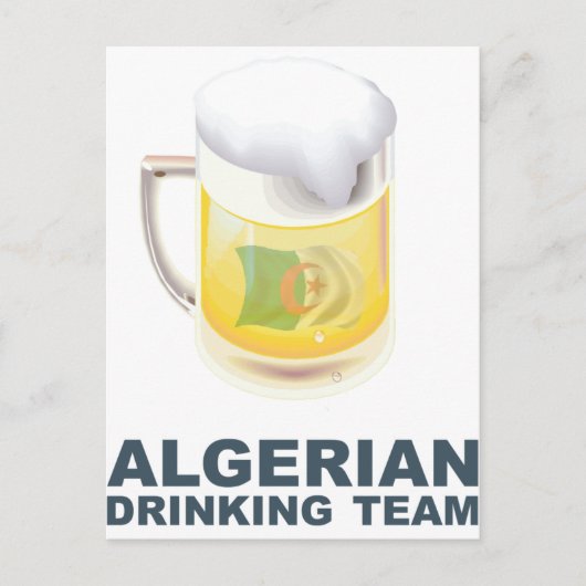 Algerijns Drink team Briefkaart (Voorkant)