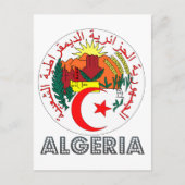 Algerijns Emblem Briefkaart (Voorkant)