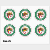 Algerijns Erfgoed Embleem Ronde Sticker (Vel)