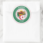 Algerijns Erfgoed Embleem Ronde Sticker (Tas)