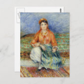 Algerijns meisje door Pierre-Auguste Renoir Briefkaart (Voorkant / Achterkant)
