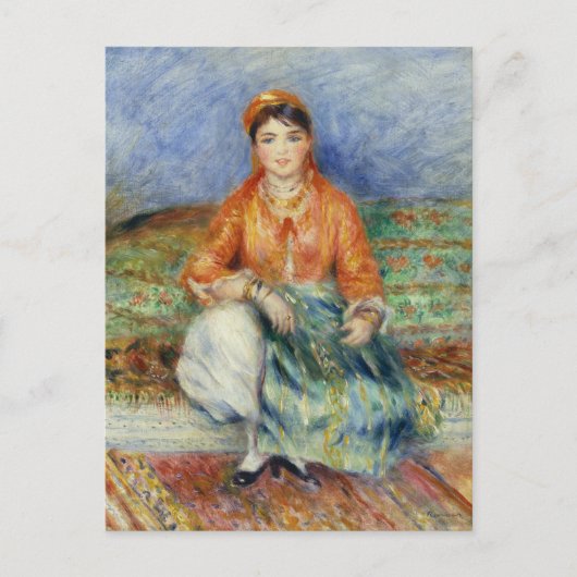 Algerijns meisje door Pierre-Auguste Renoir Briefkaart (Voorkant)