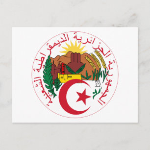 Algerijns Nationaal Emblem Briefkaart