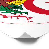 Algerijns Nationaal Emblem Poster (Hoek)