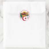 Algerijns Nationaal Emblem Ronde Sticker (Tas)