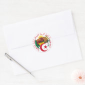 Algerijns Nationaal Emblem Ronde Sticker (Envelop)