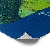 Algerijns Oranje etiket Poster (Hoek)