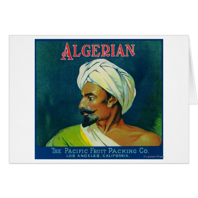 Algerijns Oranje Label (Voorkant Horizontaal)