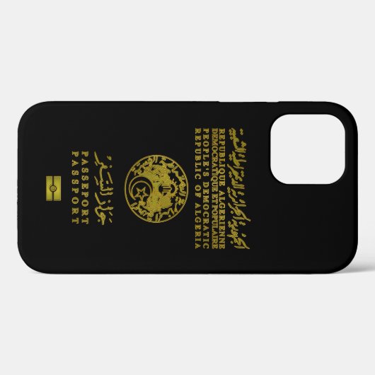 Algerijns paspoort Case-Mate iPhone case (Achterkant (horizontaal))