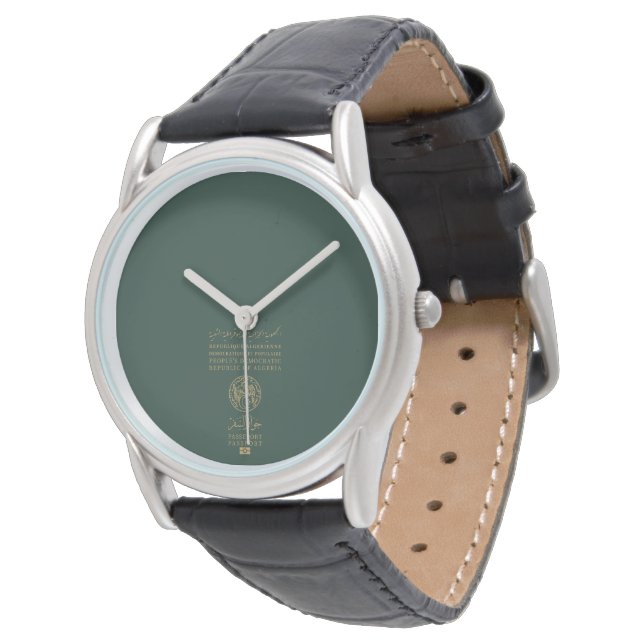 Algerijns paspoort  horloge (Gekanteld)