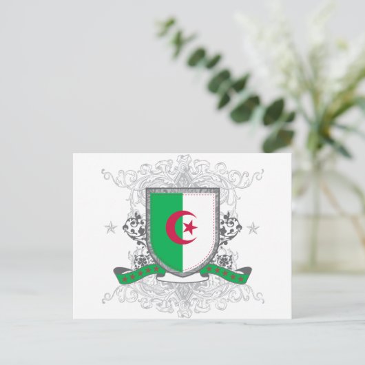 Algerijns schild briefkaart (Staand voorkant)