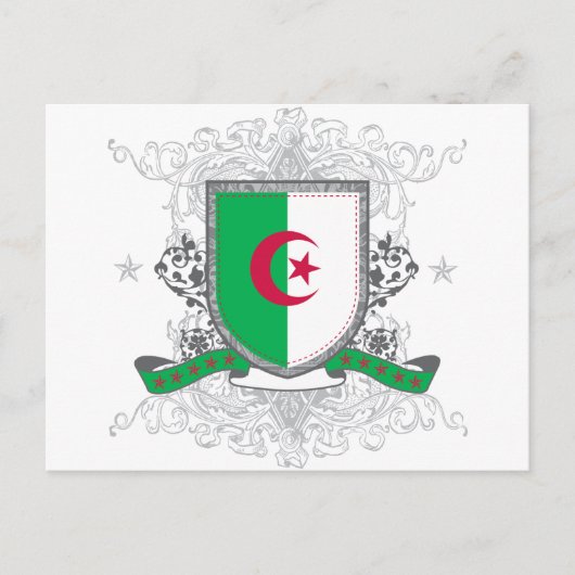Algerijns schild briefkaart (Voorkant)