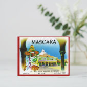 Algerijns Wijnetiket, Mascara 1 Briefkaart (Staand voorkant)
