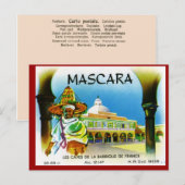 Algerijns Wijnetiket, Mascara 1 Briefkaart (Voorkant / Achterkant)