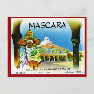  Algerijns Wijnetiket, Mascara 1 Briefkaart