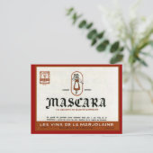  Algerijns Wijnetiket, Mascara Briefkaart (Staand voorkant)