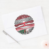 Algerijnse Algerisch Österreichisch Österreich Bau Ronde Sticker (Envelop)