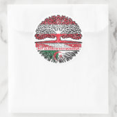 Algerijnse Algerisch Österreichisch Österreich Bau Ronde Sticker (Tas)