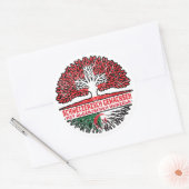 Algerijnse Algerisch Schweizer Schweiz Baum Wurzel Ronde Sticker (Envelop)