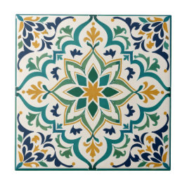 Algerijnse Andalusische Mozaïek Luxe Geometrisch Tegeltje