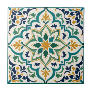 Algerijnse Andalusische Mozaïek Luxe Geometrisch Tegeltje