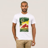  Algerijnse auto Race Ad T-shirt (Voorkant volledig)