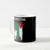 Algerijnse en Palestijnse vlag Algerije en Palesti Koffiemok (Voorkant links)