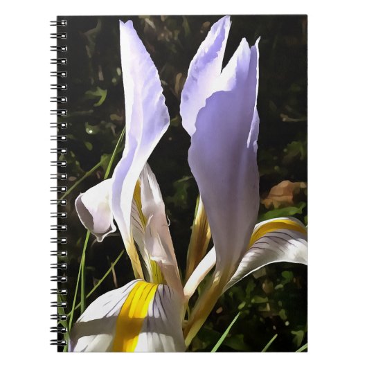Algerijnse iris hyperrealistische verf van wilde b notitieboek (Voorkant)