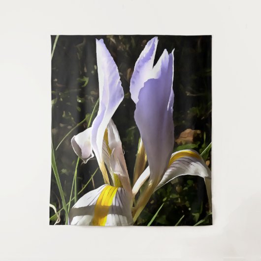 Algerijnse iris hyperrealistische verf van wilde b wandkleed (Voorkant)