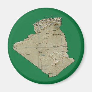 Algerijnse kaart Magnet