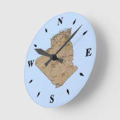 Algerijnse kaartklok ronde klok (Hoek)