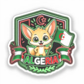 Algerijnse Kinderen Sticker (Voorkant)