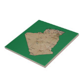 Algerijnse plattegrond tegeltje (Zijkant)