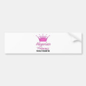Algerijnse prinses bumpersticker (Voorkant)