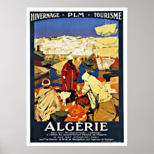 Algerijnse Vintage-reis Poster