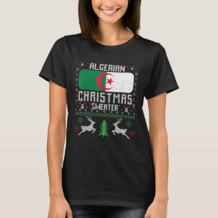 Algerijnse vlag Algerijnse kerstkeuter T-shirt
