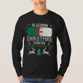 Algerijnse vlag Algerijnse kerstkeuter T-shirt (Voorkant)