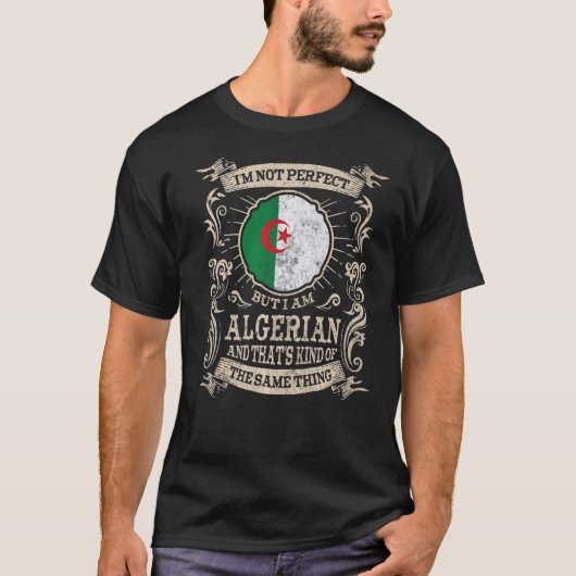 Algerijnse vlag - Algerijnse Mannen en vrouwen 1 T-shirt (Voorkant)