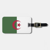 Algerijnse vlag bagagelabel (Voorkant horizontaal)