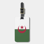Algerijnse vlag bagagelabel (Voorkant verticaal)