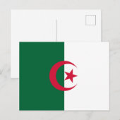 Algerijnse vlag briefkaart (Voorkant / Achterkant)